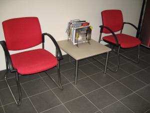 Venice Linea Sled Base Chairs With Arms. Chrome. Any Fabric Colour